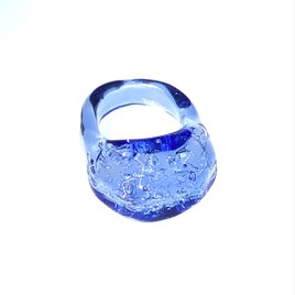 blå kristall　青い結晶リングの画像