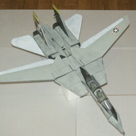 空飛ぶプラモデル　ビッグスケールグライダー　F-14トムキャット　1/28スケール　スチレンクラフト組立キットの画像