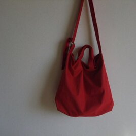 【Ｎ様ご注文分】　赤＋ボーダー　2wayショルダーバック