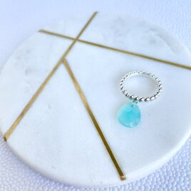 Porgy Ring-Seablue Chalcedony‐6号の画像