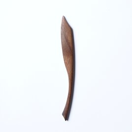 木のバターナイフ（ウォルナット）A036-0の画像