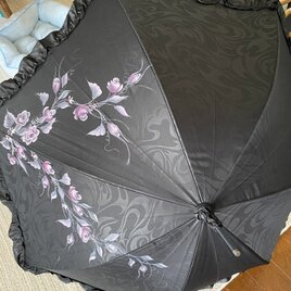 手描きの晴雨兼用傘の画像