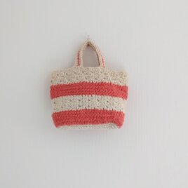 手編みお手軽バッグの画像