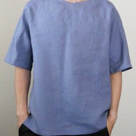 リネン100％ 布帛プルオーバー