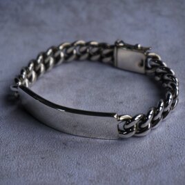 【一点もの】Silver925 IDブレスレット Box留め具　