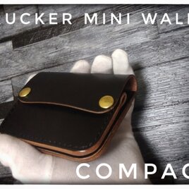 ◆Trucker Mini Wallet◆COMPACT◆Saddle Leatherの画像