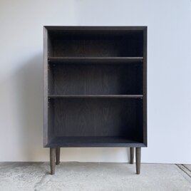 本棚　ブックシェルフ　シンプルなデザイン　鉄染め蜜蝋仕上げ　幅70cmの画像
