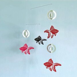 モビール「金魚A」その1の画像