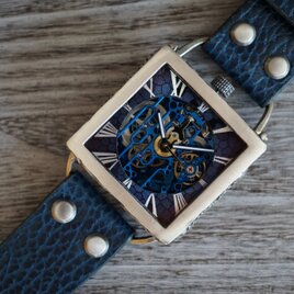 メカニックブルー　スクエア　シルバー製　ブルー（ドラーロ）