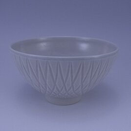 彫地紋茶碗の画像