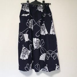浴衣リメイク Ｆ ギャザースカート  着物 コットン 浴衣スカートの画像