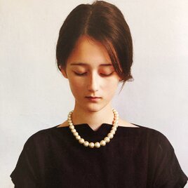 コットンパールネックレス