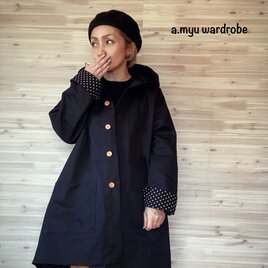 a.myu秋色♪上質なリネンブレンドオーバーサイズのコートジャケットの画像