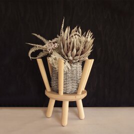 Botanical Stool ’crown’　Ｓ　ビーチ材　プランタースタンド フラワースタンド