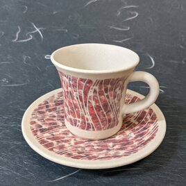 珈琲茶碗　彩華　（赤）の画像