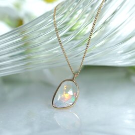 【送料無料】K18 オパール ネックレス 40cm/45cm/50cm