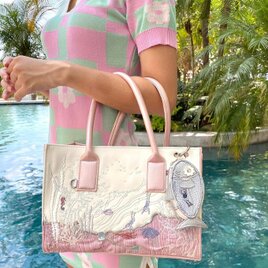 ショルダーバッグ 刺繍ショルダーバッグ ハンドバッグ 刺繍バッグ レザー 娘 誕生日 プレゼント