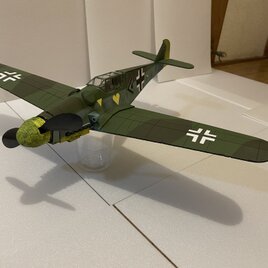 空飛ぶプラモデル　スチレン製ゴム動力模型飛行機　メッサーシュミットBf109G　組立キッの画像