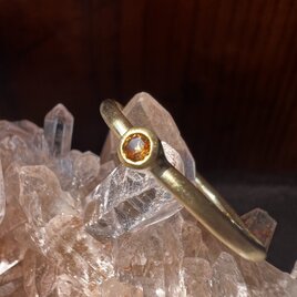 かわいらしい黄水晶のリング　シトリンの画像