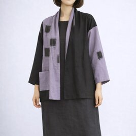 ガーゼ手描きはおり【MONO】一点もの