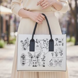 ハンドバッグ 刺繍バッグ 13インチ レザー ショルダーバッグ プレゼント