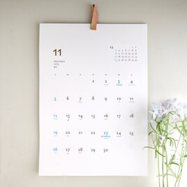 2025年4月スタート◆こんなに開運日！シンプル・吉日カレンダー  A3サイズの画像