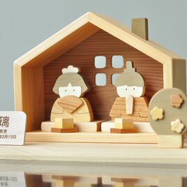 木製ひな人形☆日本の美しい木材を使ったコンパクトな雛人形 | iichi ...