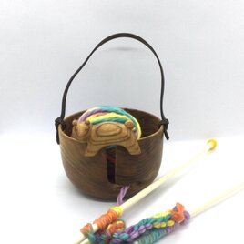 【受注制作】yarn bowl くまさんの画像