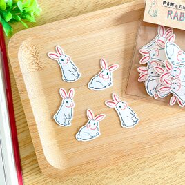 うさぎのフレークシール〈24枚入〉手帳デコ コラージュ素材 ラッピング 動物 兎 干支 卯年 グッズ かわいい 文房具の画像
