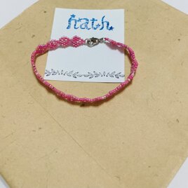 ビーズブレスレット（ピンクmix）