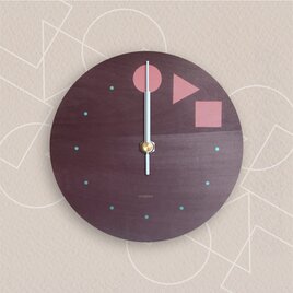 良き言葉を込めた時計［みんなちがってみんないい］木製_掛け時計_pinkの画像