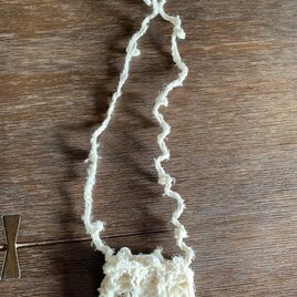 きびそ（生皮苧）　手編みお守りネックレス（モチーフなし）　純国産の画像