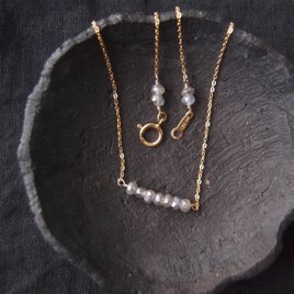 【K14gf・受注制作】Coated Labradorite Necklace／ラブラドライト ミニマムネックレス