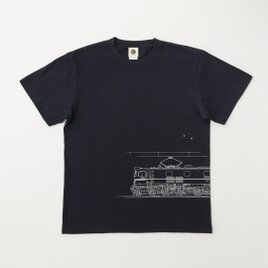 鉄道Tシャツ｜EF58-61 （ Dark Navy × Silver ） 鉄道グッズ ギフト 父の日 プレゼントの画像