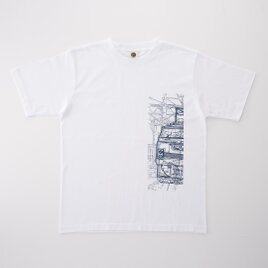 鉄道Tシャツ｜EF66（ White × Navy）ホワイト × ネイビー　ギフト 鉄道グッズ 父の日の画像