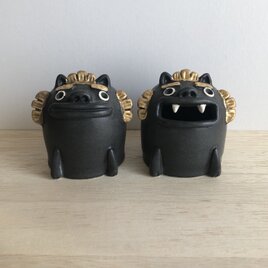 シーサー（金彩）の画像