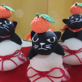 鏡餅　ねこの画像