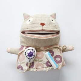 ＋hand puppet＋ 歯みがきトレーニング 猫 No.2 　の画像