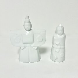 白磁の雛人形1対(小