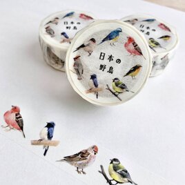 日本の野鳥のマスキングテープの画像