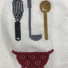 クロスステッチX無印良品ふきん(キッチン)