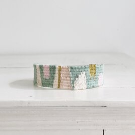 Handwoven bracelet 手織りのブレスレット Bの画像