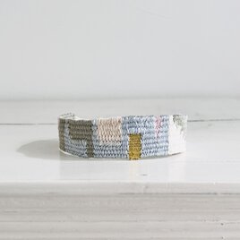 Handwoven bracelet 手織りのブレスレット Cの画像