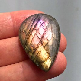 ラブラドライト[654] 37x24mm 47Cts　天然石 / カボション / ルースの画像