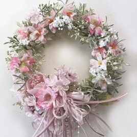 桜とラナンキュラスのデザインリース新作　 spw-52 ドアリース　