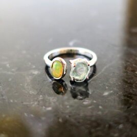 夏のお出かけに＊空色・パライバカラーアパタイト・ラウンドファセット