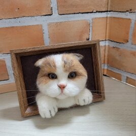 羊毛 フェルト 犬 パグ フレーム 愛犬 犬 オーダー 虹の橋 うち