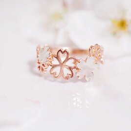 Sakura Blossom *〜桜のリング〜* (silver×pink gold)の画像
