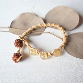 hemp&金線ﾙﾁﾙｸｵｰﾂのﾌﾞﾚｽﾚｯﾄ