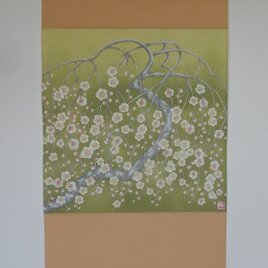 モダン掛け軸　「梅花」　(2)の画像